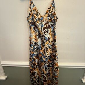 Abercrombie & Fitch Swirl Print Maxi Dress